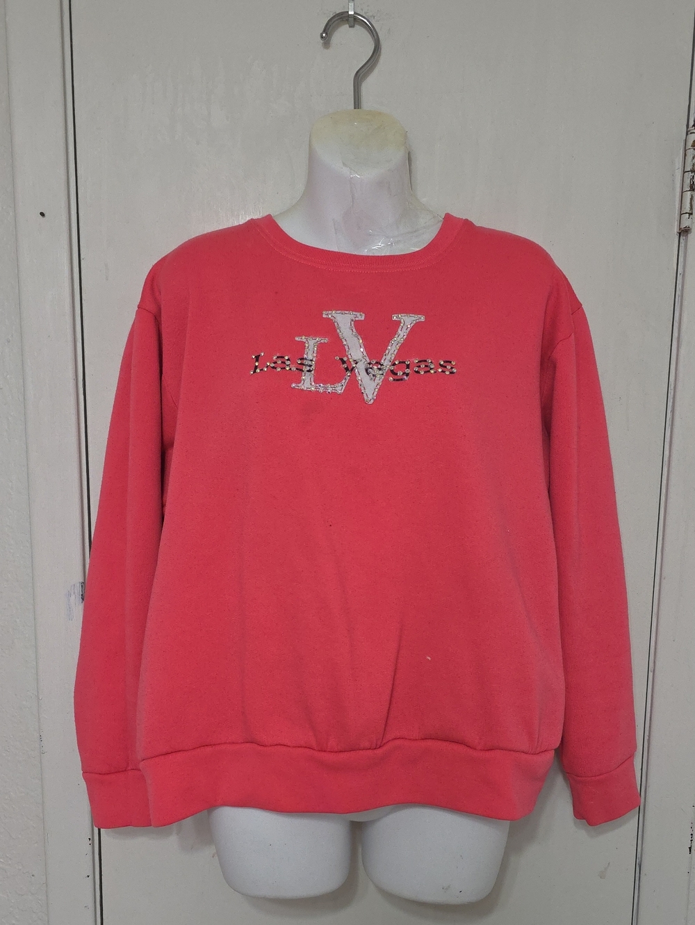 Las Vegas Rhinestone Crew Neck Sweatshirt